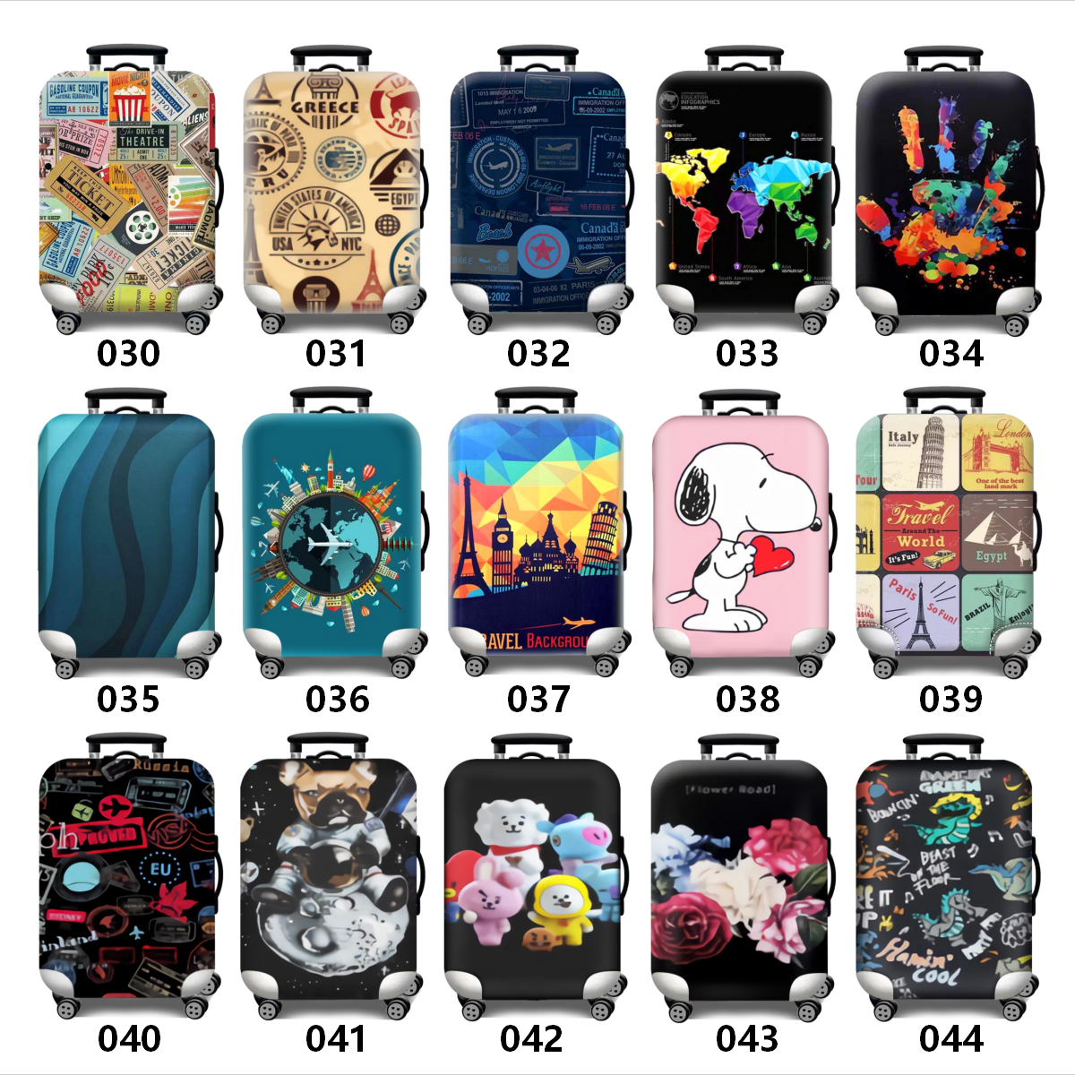 Color Printed Luggage Cover