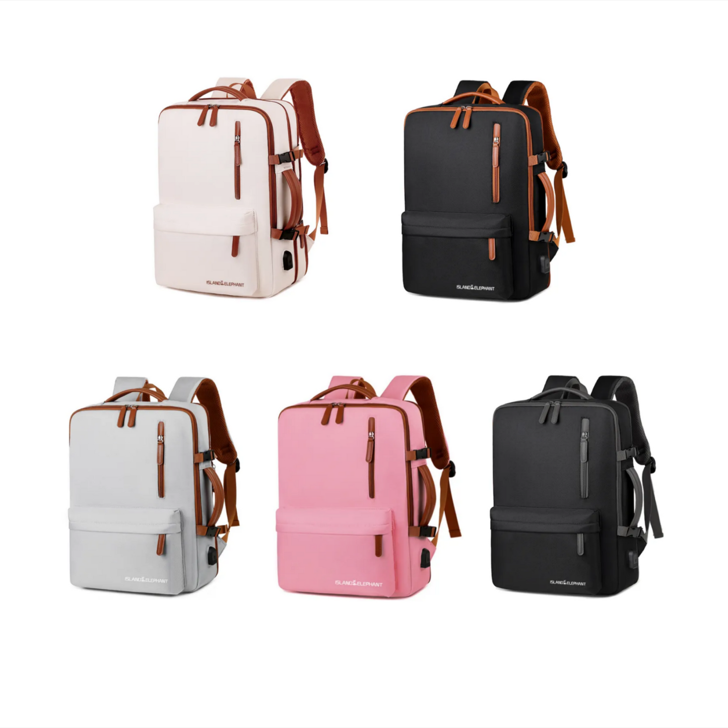 Expandable Color-Block Backpack