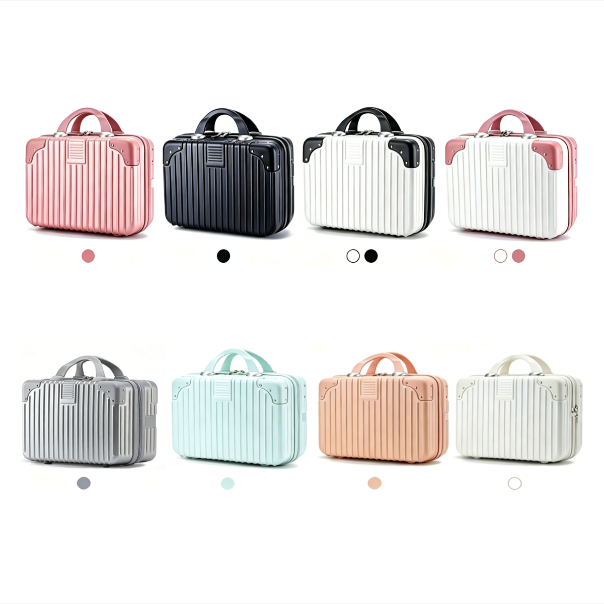 Mini Retro Zipper Luggage Bag