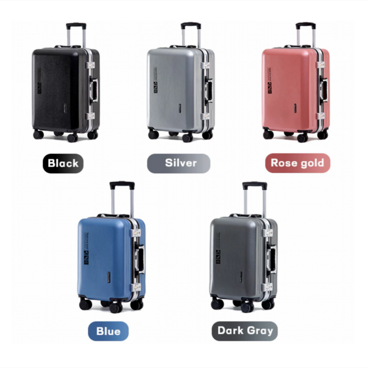 GLOSSY Aluminum Frame Luggage