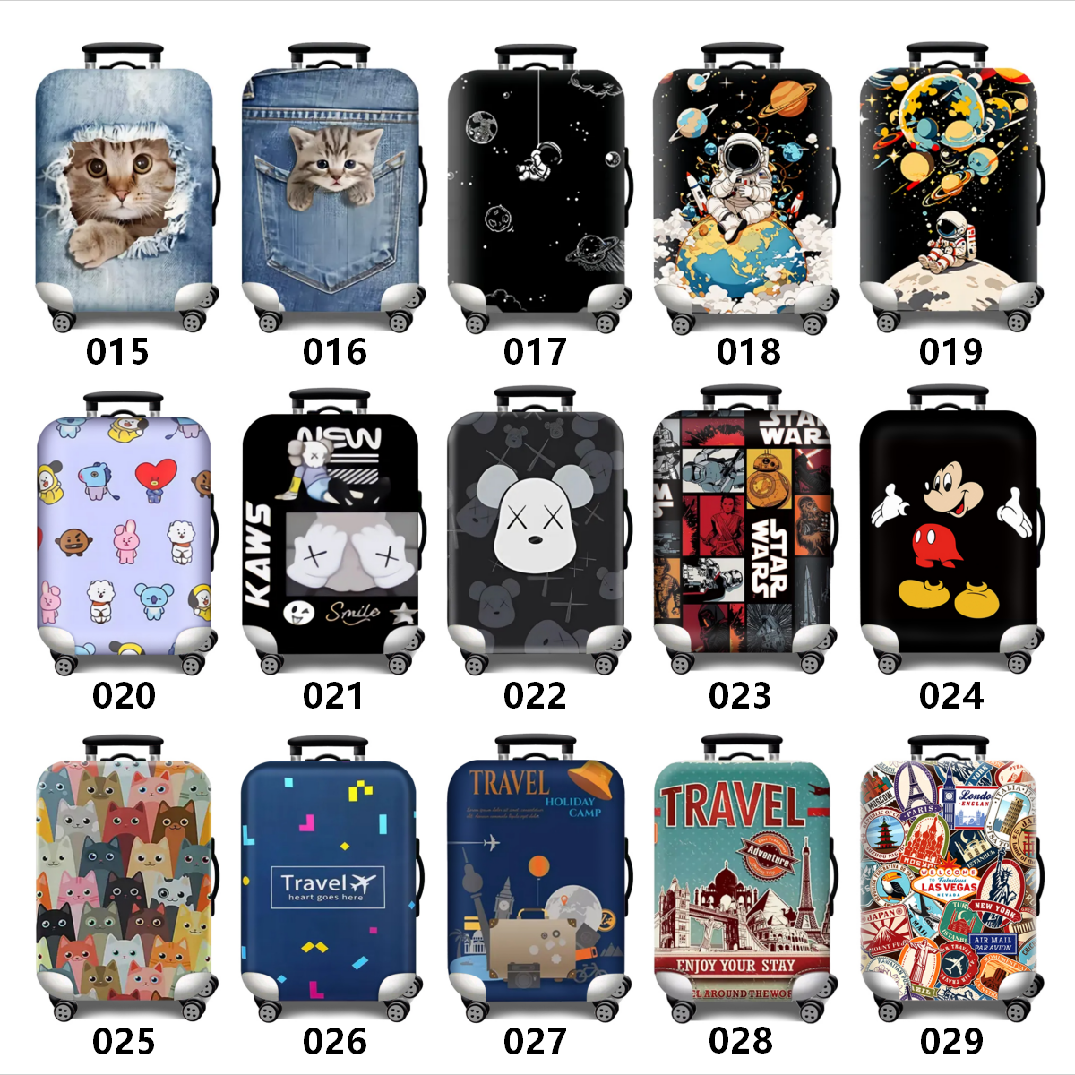 Color Printed Luggage Cover