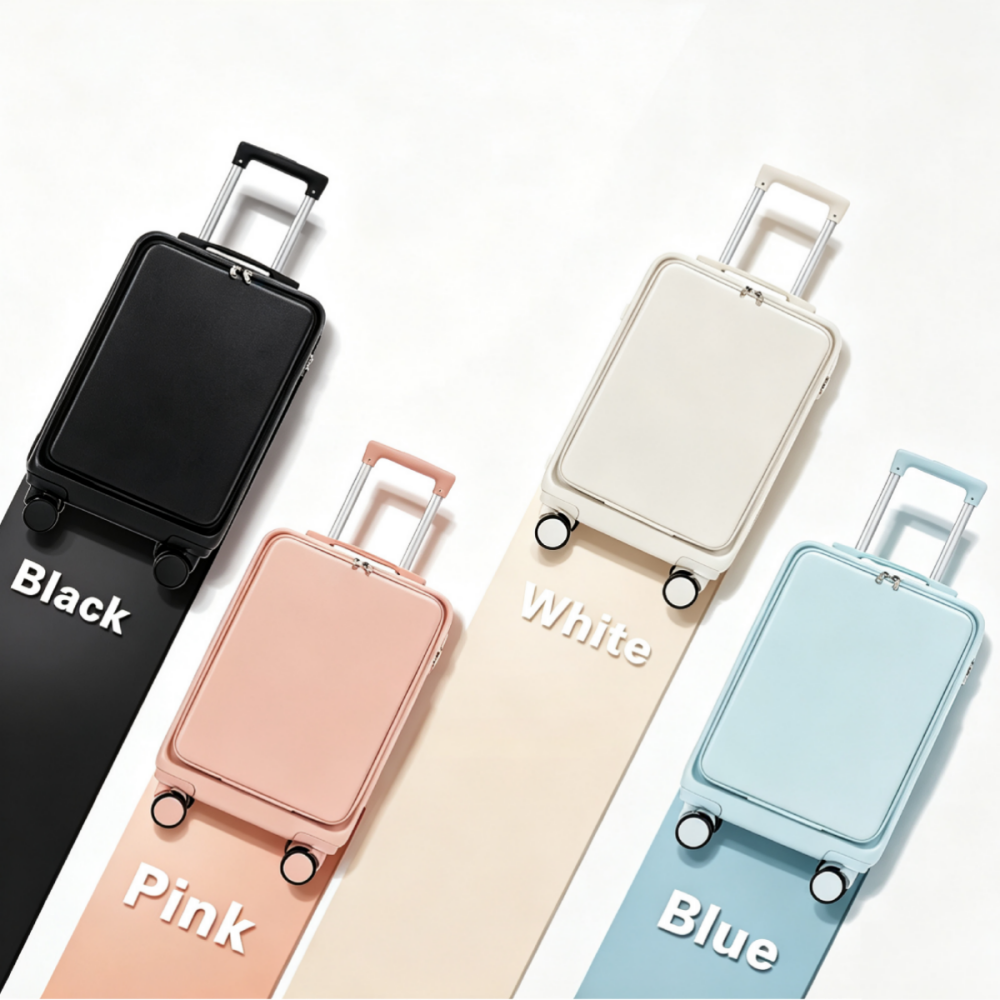 FRONT OPENING Zipper Luggage