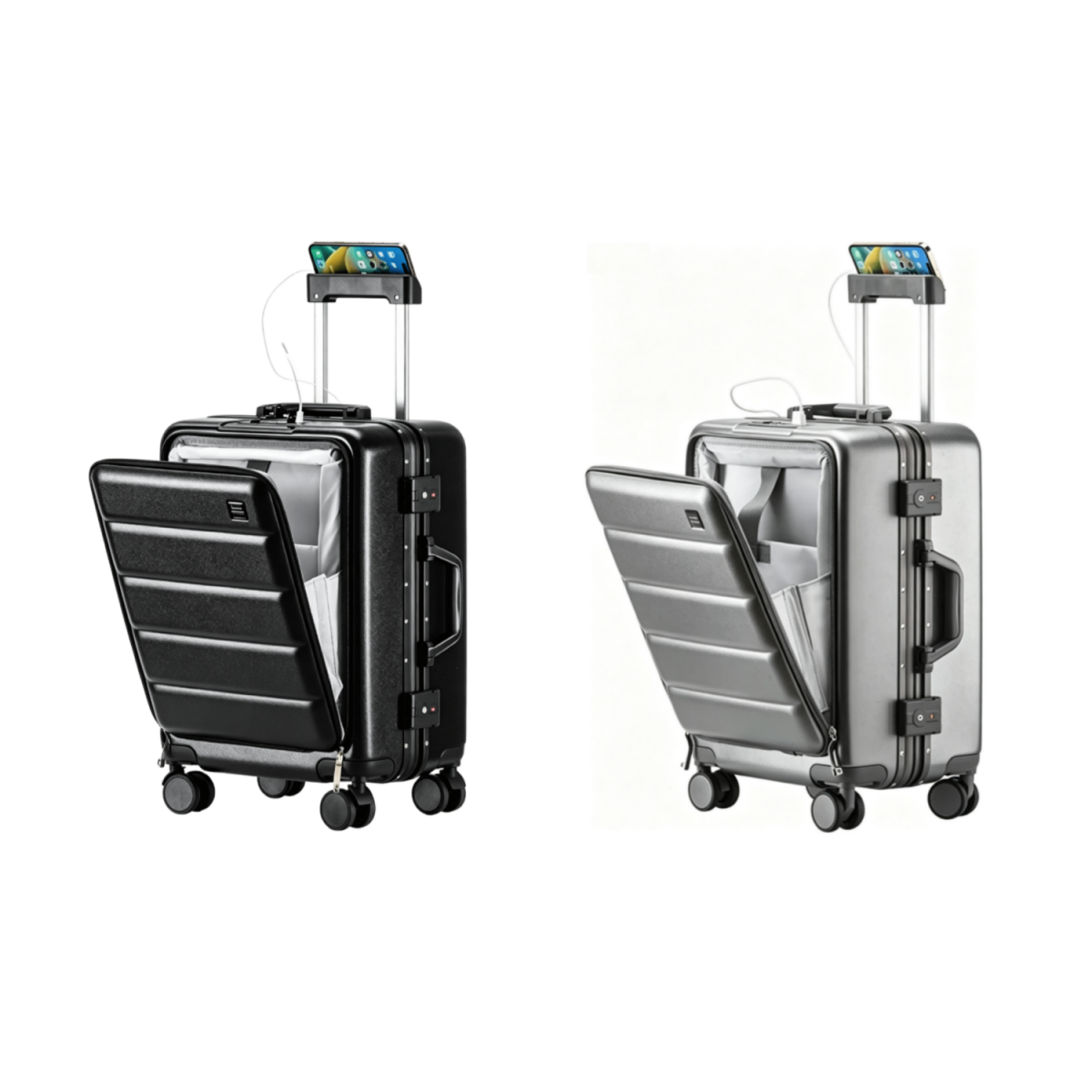 701 FRONT OPENING Aluminum Frame Luggage