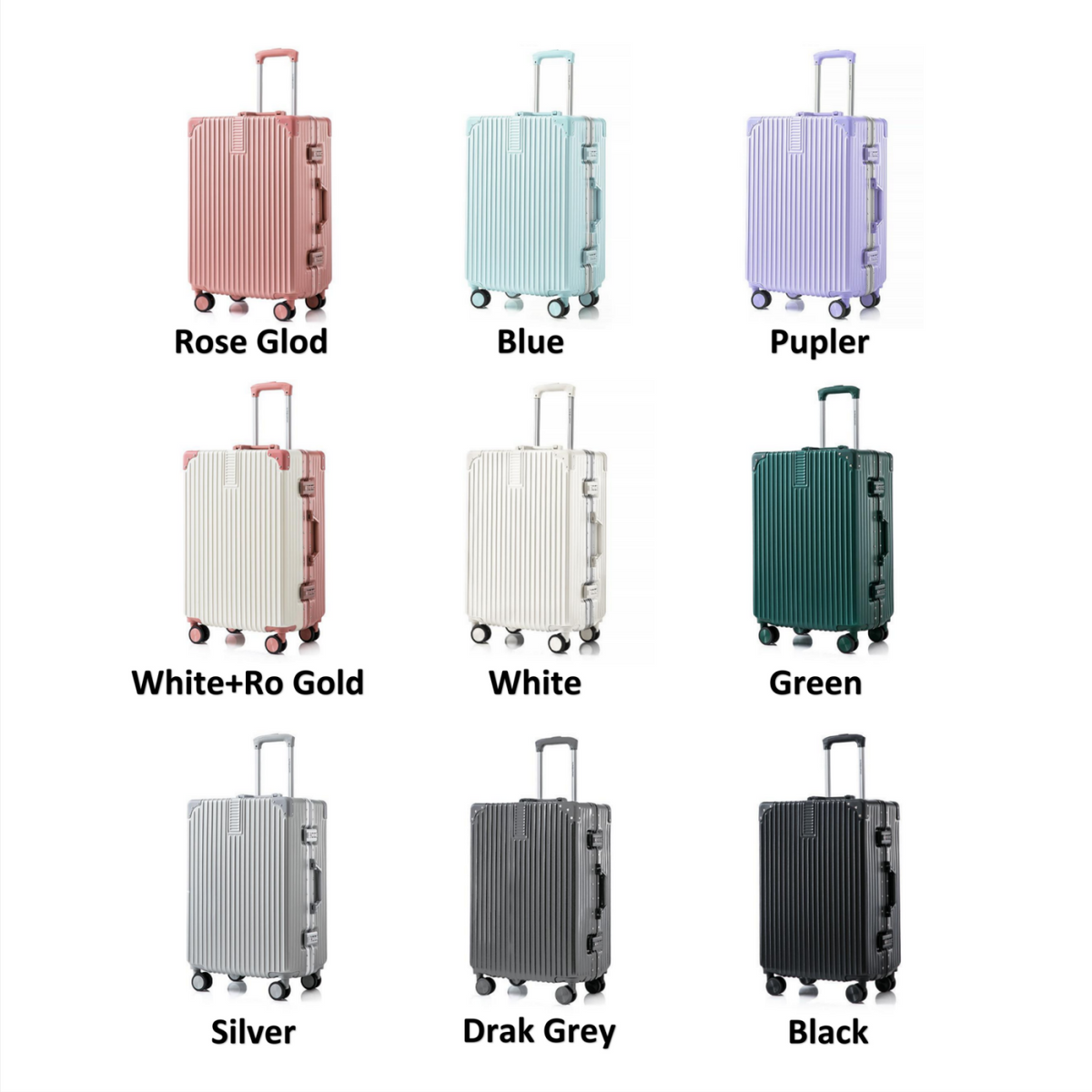 RETRO Aluminum Frame Luggage